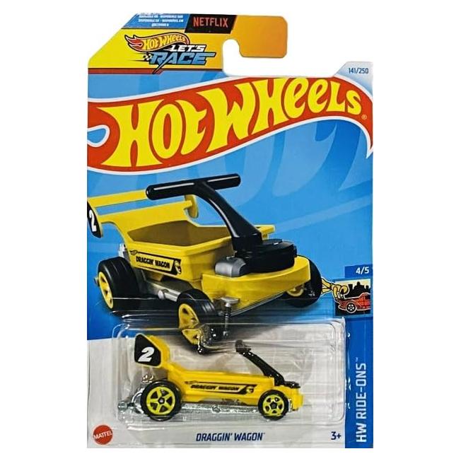 Hot Wheels Draggin' Wagon Amarillo 1:64 Caza del Tesoro