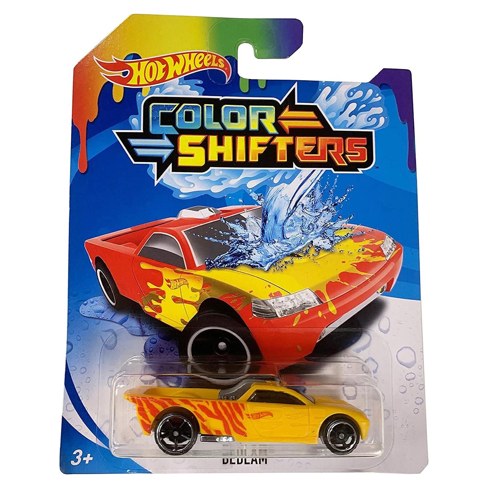 Coche Hot Wheels Color Shifters Bedlam 1:64 Amarillo y Rojo