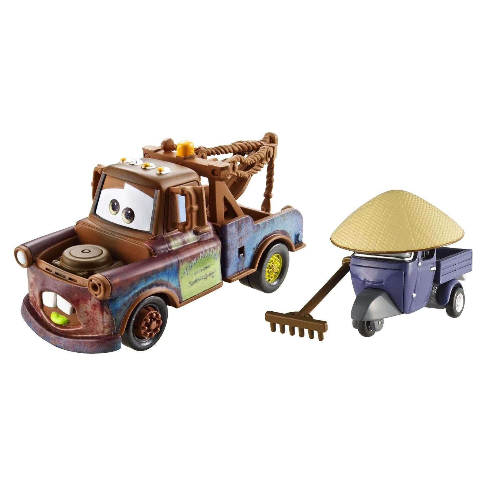 Auto de Juguete Disney Pixar Cars 2 Mater y Zen Master Pitty
