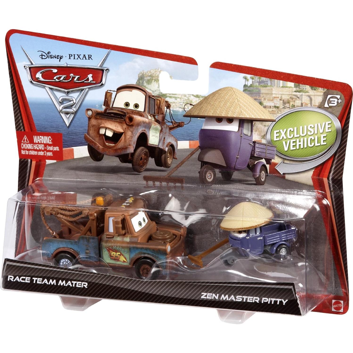 Auto de Juguete Disney Pixar Cars 2 Mater y Zen Master Pitty