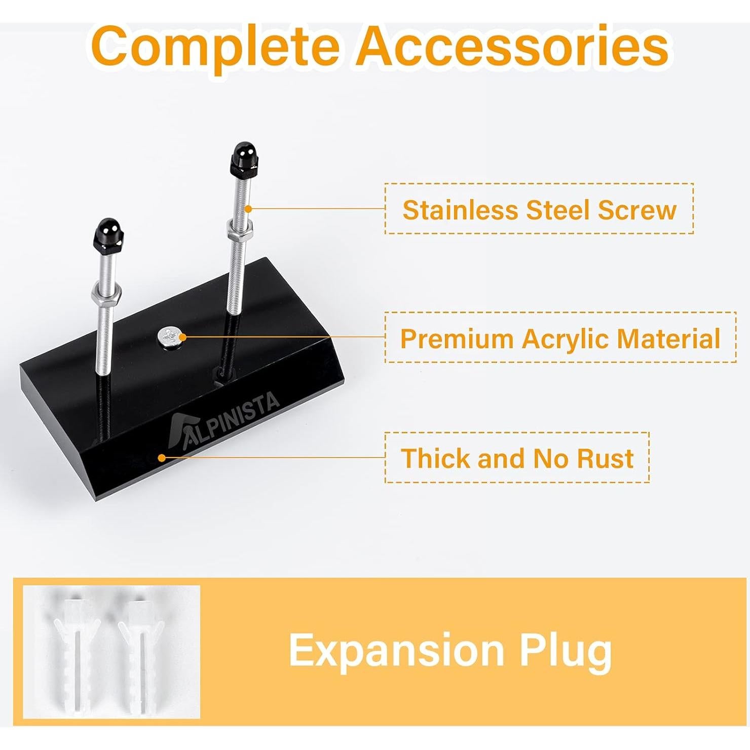 Soporte de Pared Alpinista para Skateboard Negro 2 Paquete