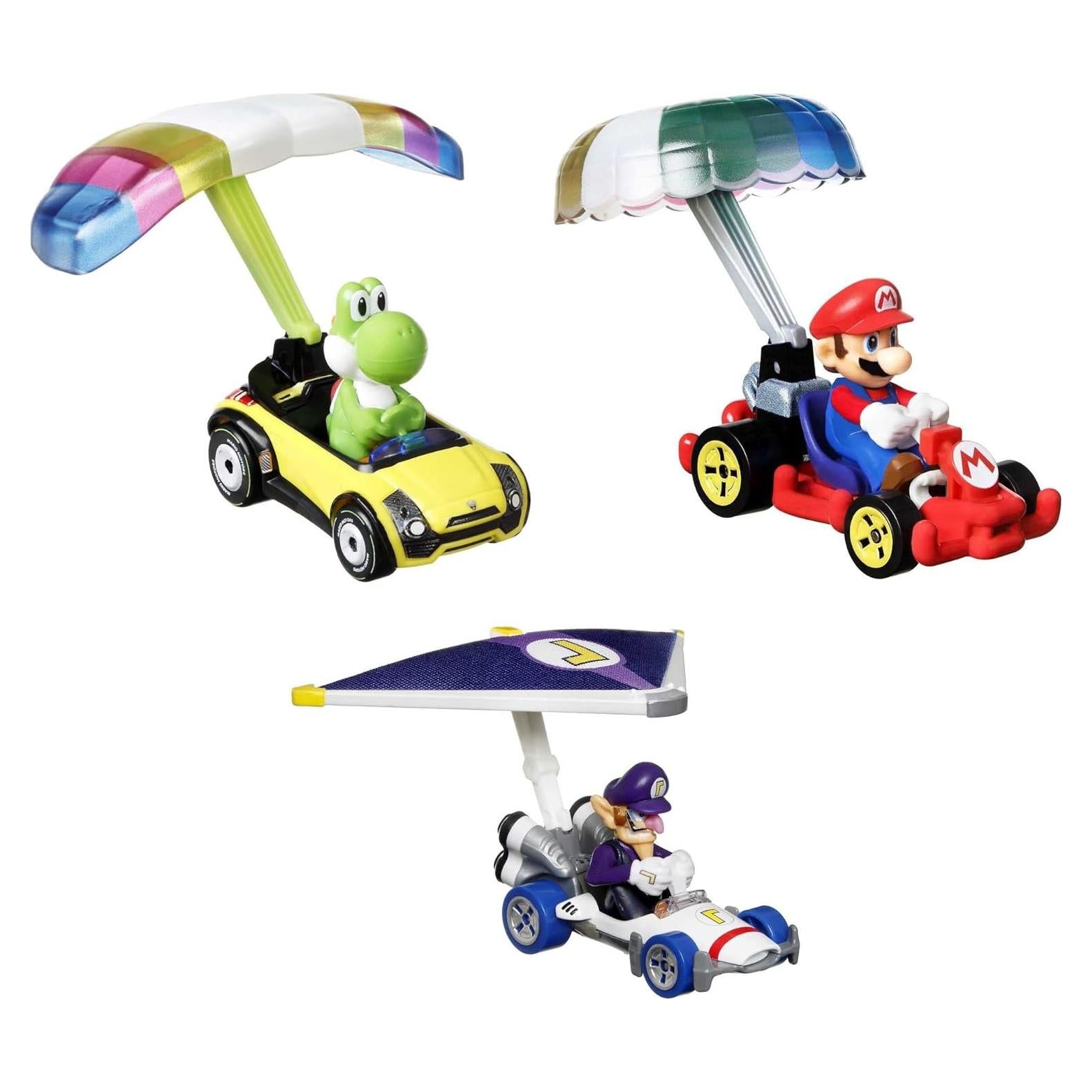 Set de 3 coches Hot Wheels Super Mario a escala 1:64