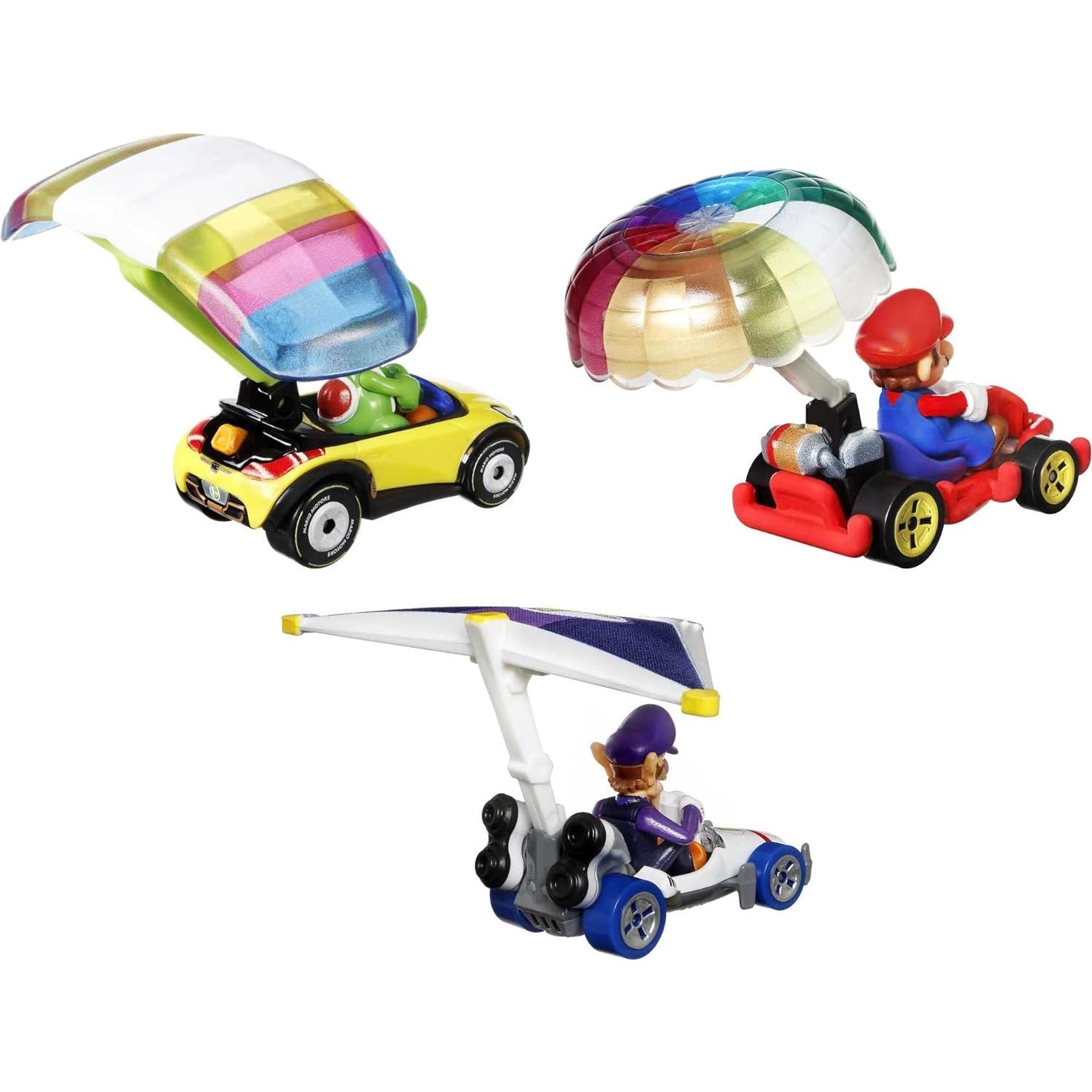Set de 3 coches Hot Wheels Super Mario a escala 1:64