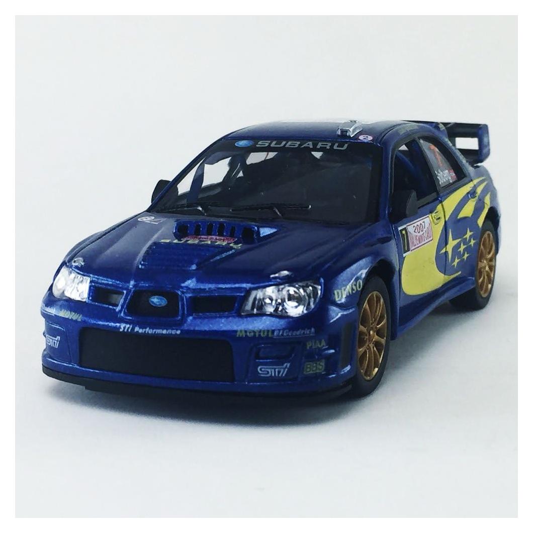 Coche Diecast Kinsmart Subaru Impreza WRC #7 Azul 1:36