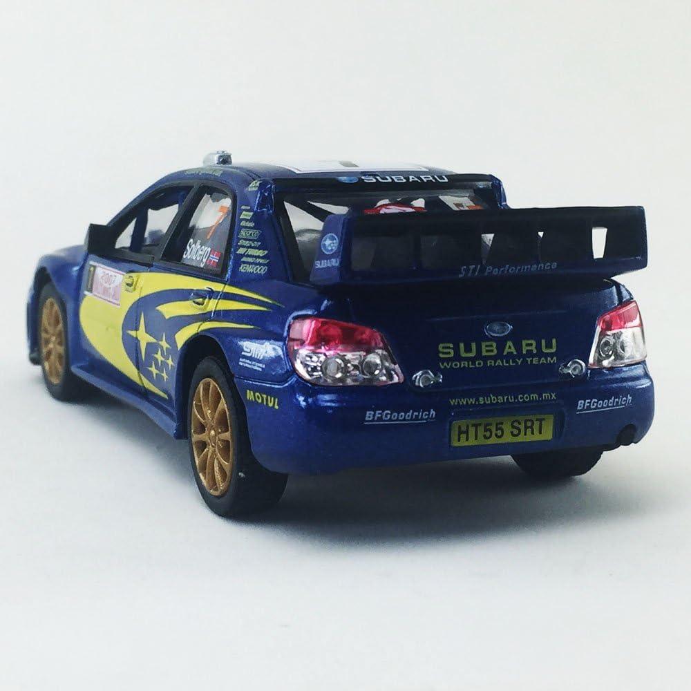 Coche Diecast Kinsmart Subaru Impreza WRC #7 Azul 1:36
