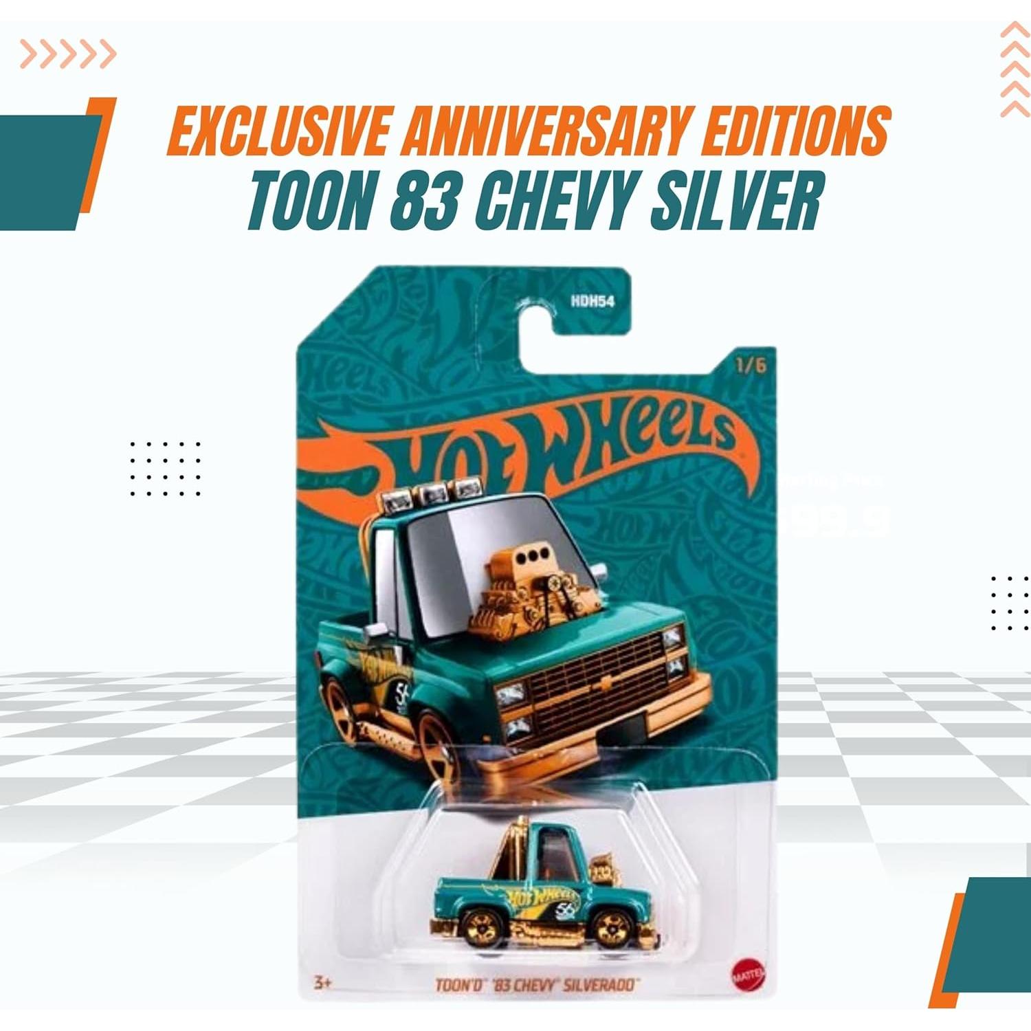 Hot Wheels Toon'd '83 Chevy Silverado Diecast 1:64