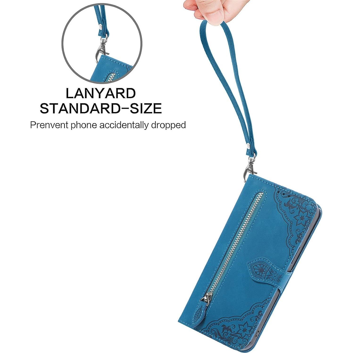 Funda de Cuero PU para Google Pixel 3a con Soporte Azul