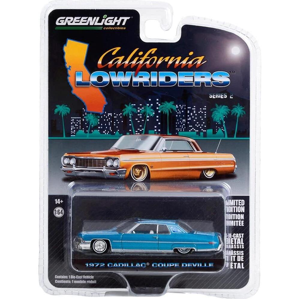Auto Diecast Greenlight 63030-E 1972 Caddy Coupe deVille 1:64