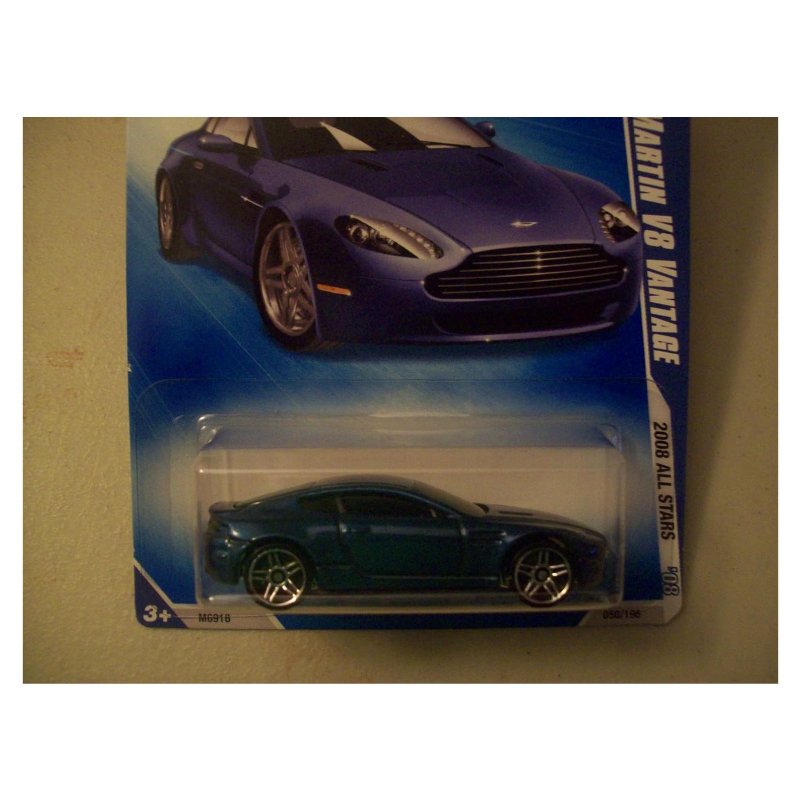 Hot Wheels Aston Martin V8 Vantage 1:64 Azul Coleccionable