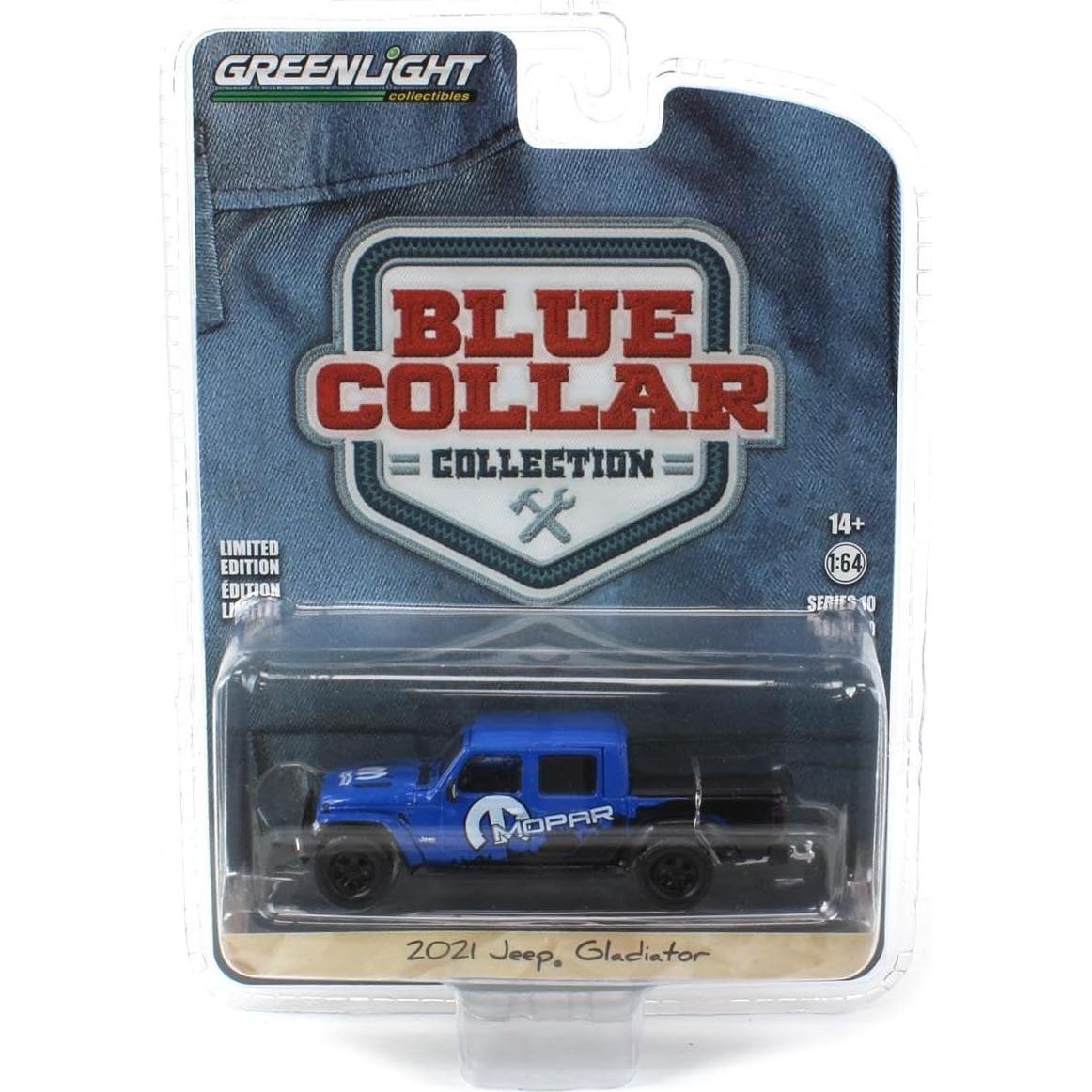 Camioneta Gladiator 2021 Greenlight 1/64 Azul y Negro