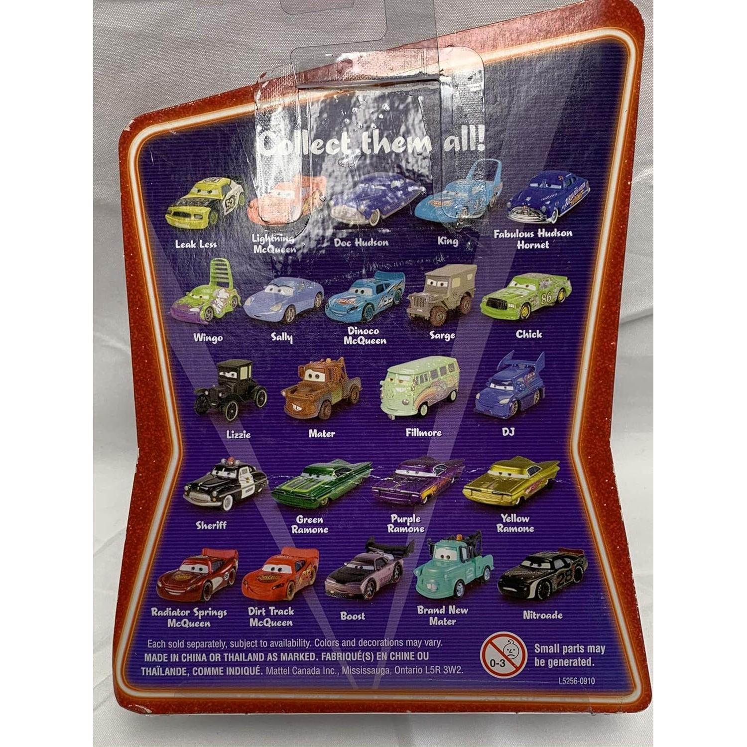 Vehículo de Acción Cars Lizzie Mattel 1:55 Metal Fundido