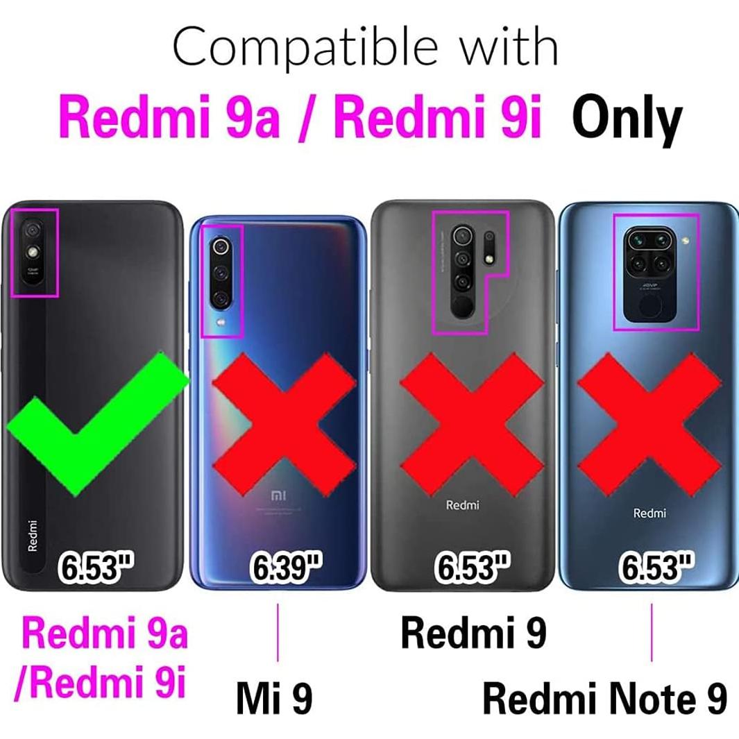 Funda Xiaomi Redmi 9A/9i Asuwish con soporte y ranuras