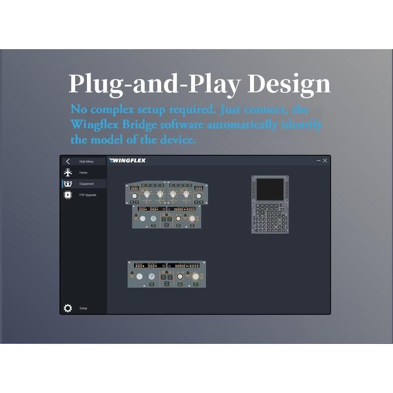 MCDU Airbus A320 WINGFLEX Pantalla Full HD Plug-and-Play