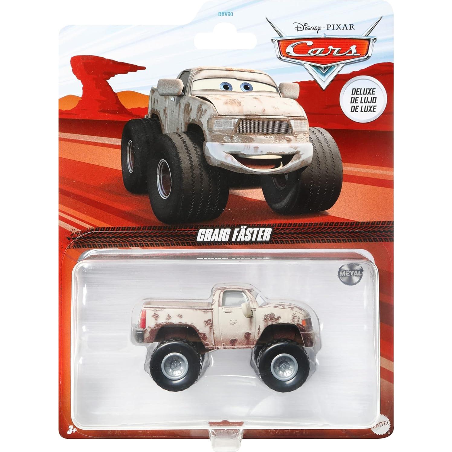 Pixar Cars Deluxe Vehicles, 1:55 Scale Die-Cast Character Cars, Collectible Toy Gifts for Kids Ages 3 Years & Older​