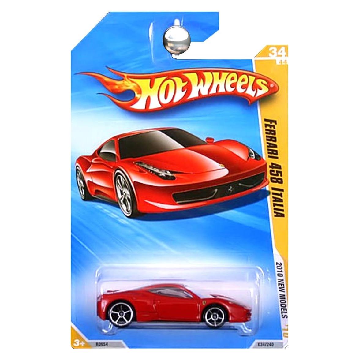 Auto de Colección Hot Wheels Ferrari 458 Italia 1:64