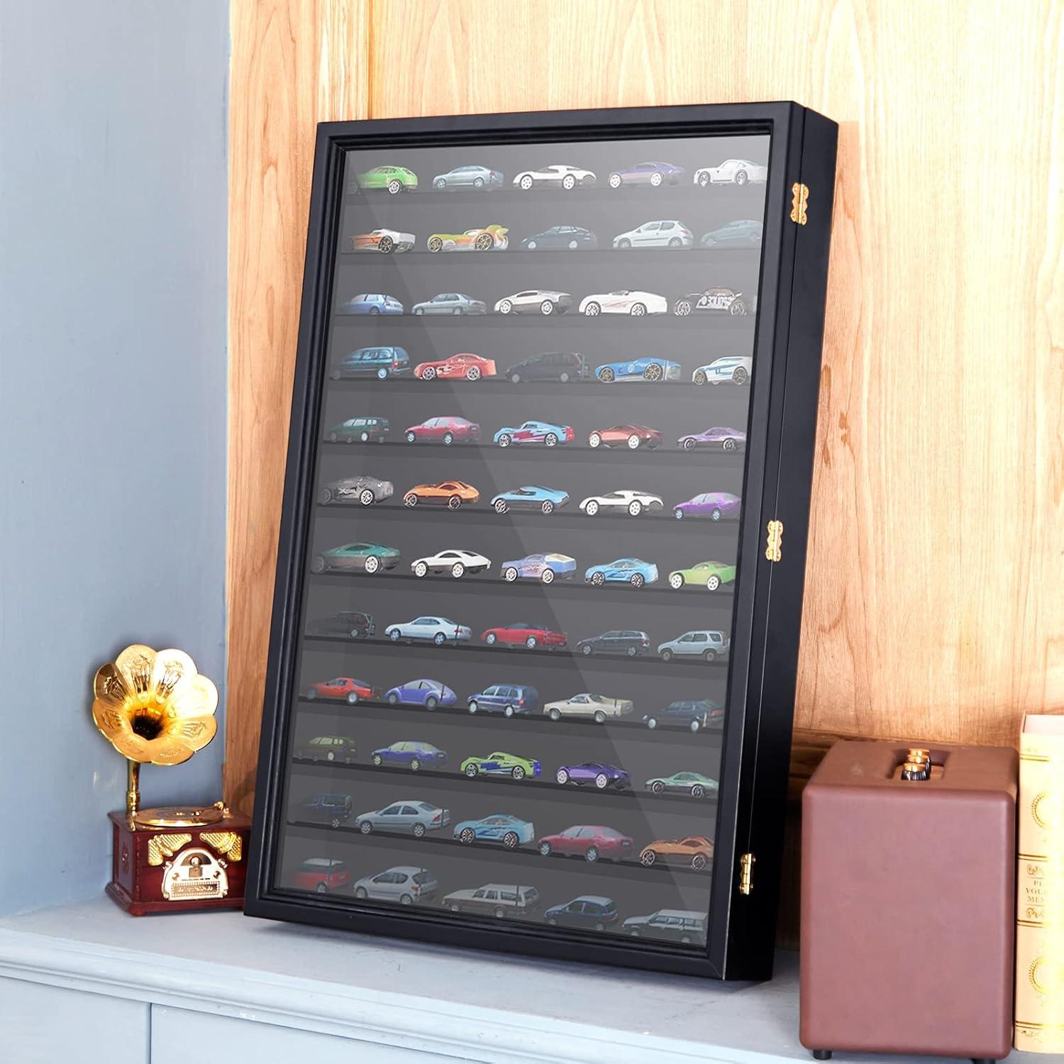 Vitrina Tatuo para Modelos de Autos 1/64 Negra 12 Compartimentos