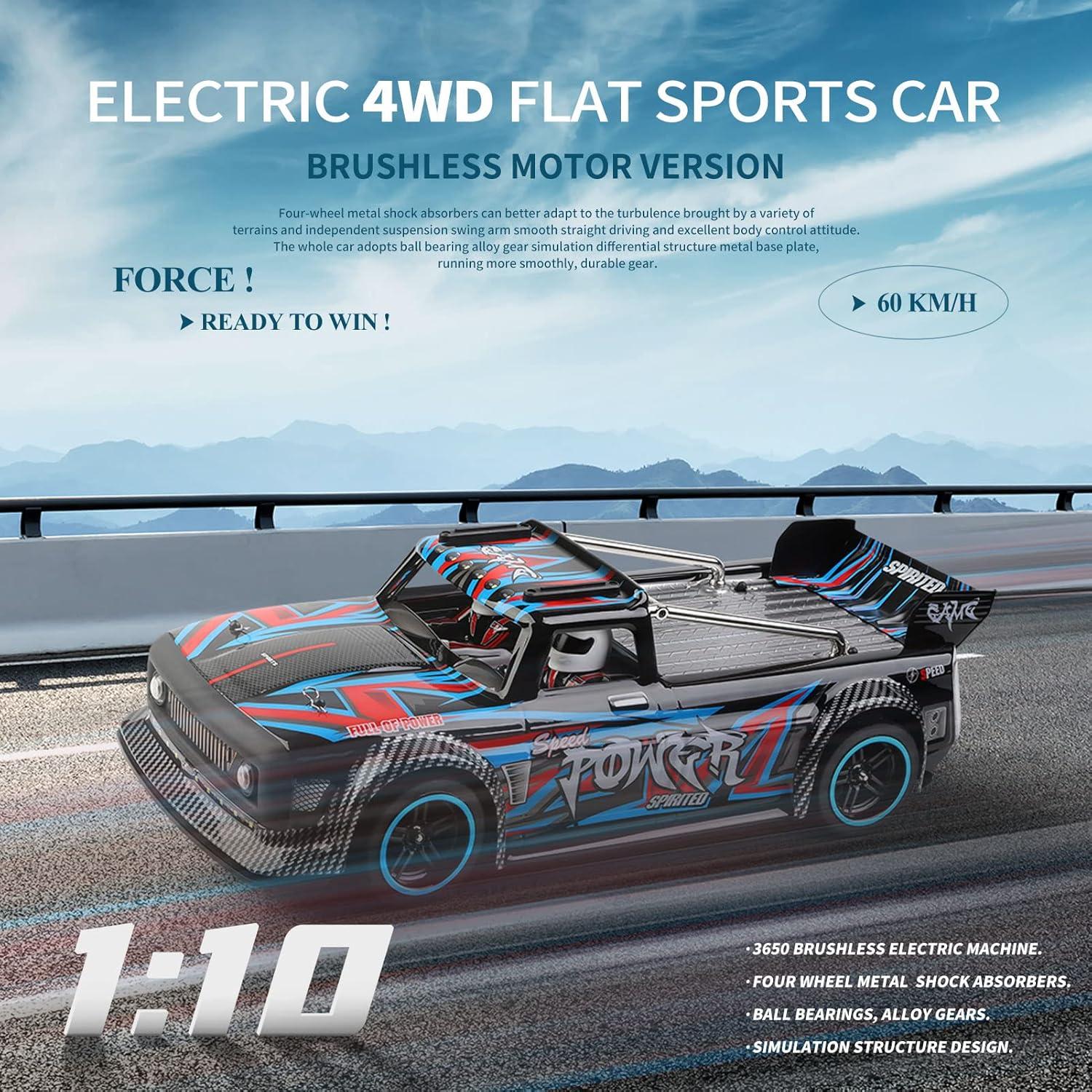 Coche RC GoolRC 104072 1:10 Brushless 4WD 60 km/h LED