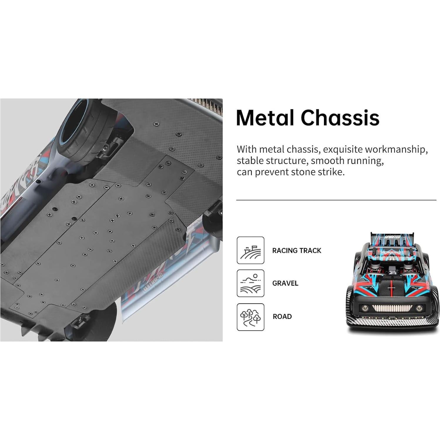 Coche RC GoolRC 104072 1:10 Brushless 4WD 60 km/h LED