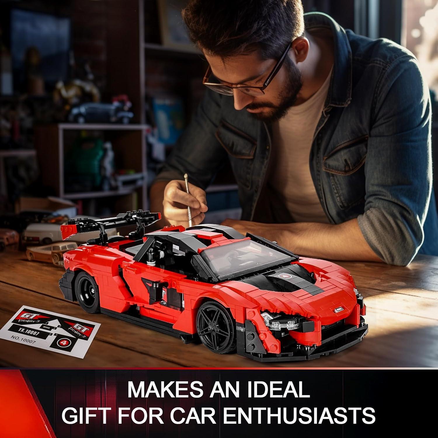 Mould King 10007 Kit de Construcción Coche Deportivo 1:12 (1182 Pcs)
