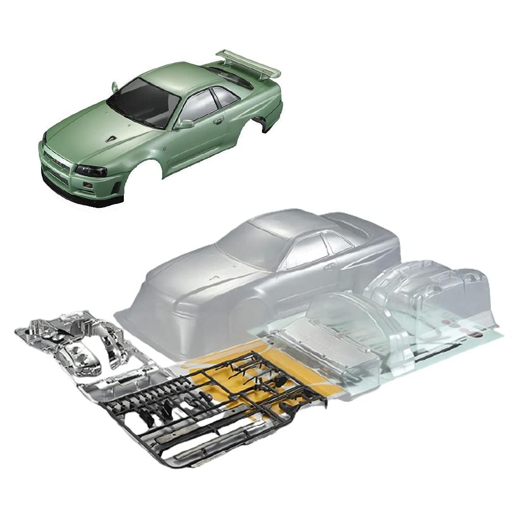 1/10 Killerbody Scale RC Onroad Racing Drift Touring Car Transparent Clear Lexan Body Shell (Skyline BNR34)