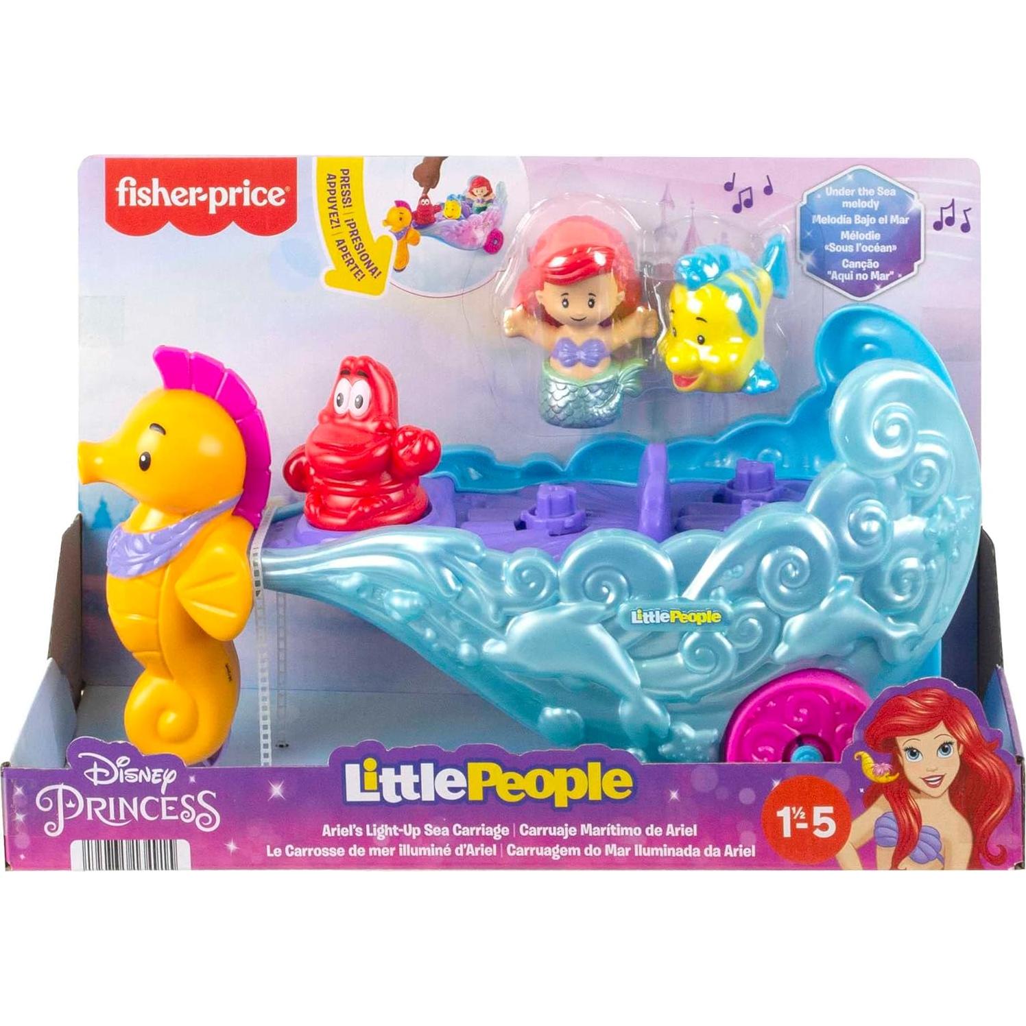 Carroza Marítima Iluminada Fisher-Price Ariel con Sonidos