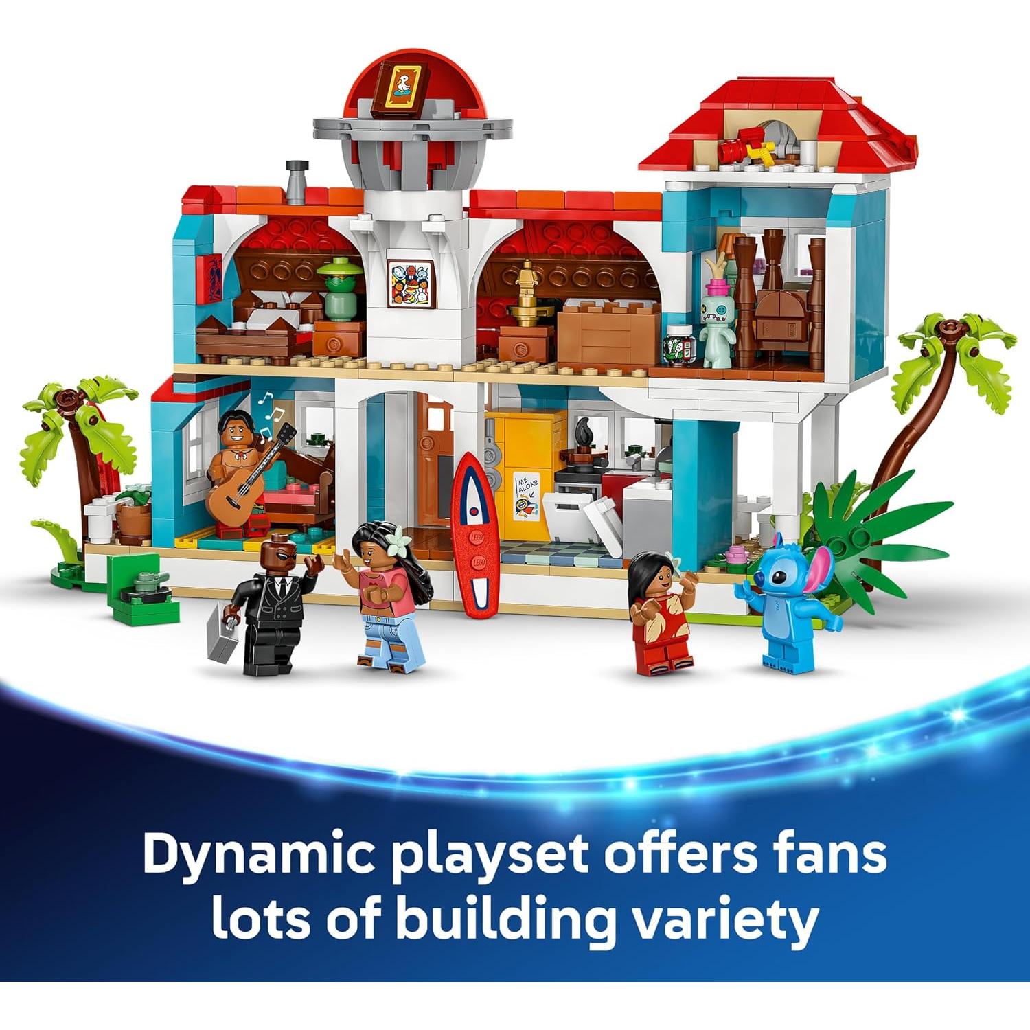 LEGO Disney Casa de Playa Lilo y Stitch 834 Piezas