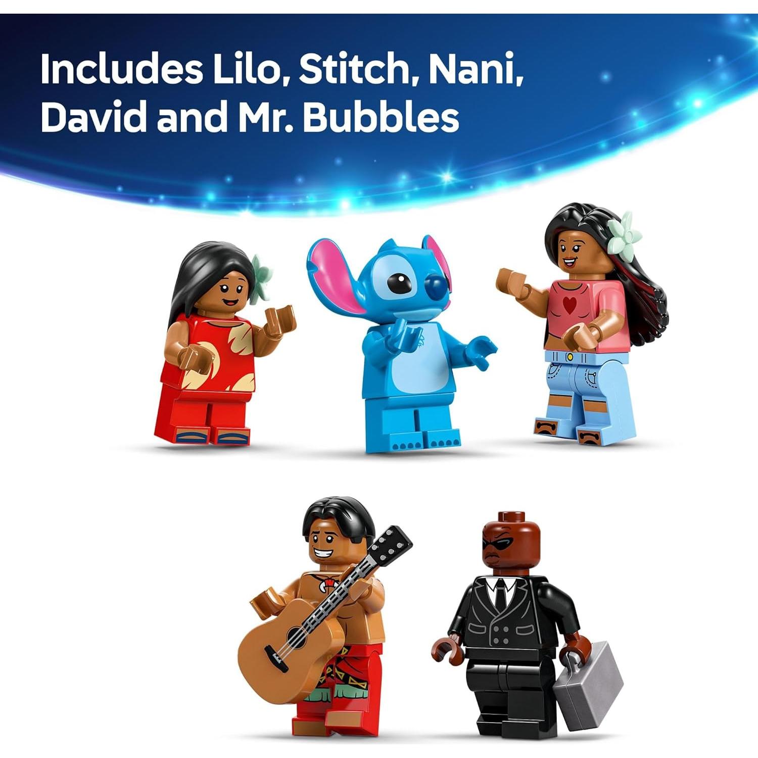 LEGO Disney Casa de Playa Lilo y Stitch 834 Piezas