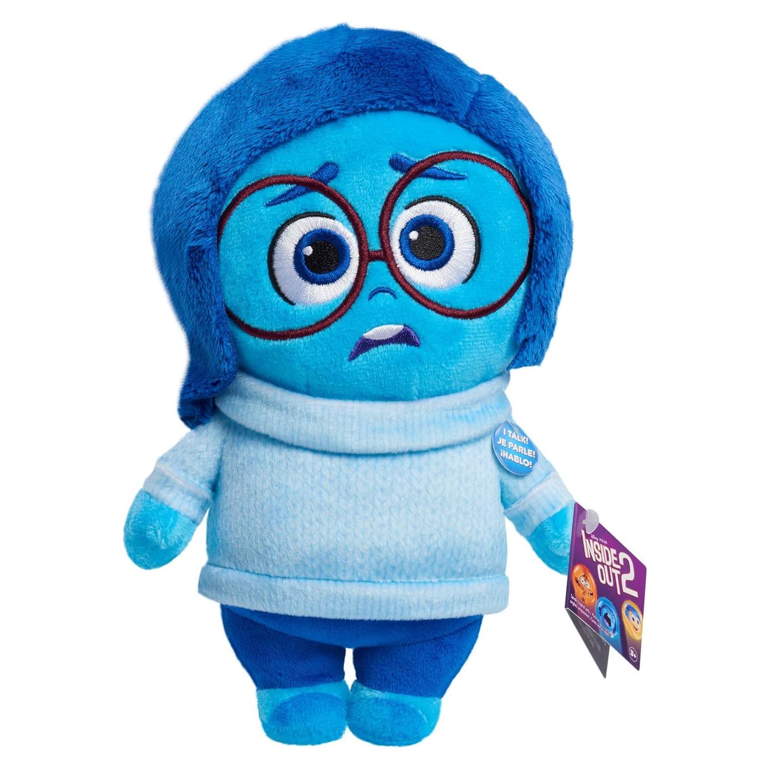 Peluche Tristeza Inside Out 2 Just Play 19 cm para Niños