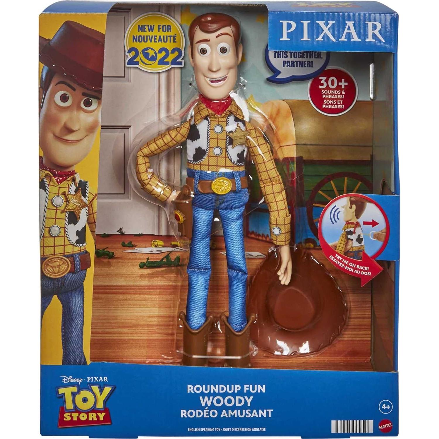 Figura de acción Woody Mattel 30 cm con sonidos Toy Story