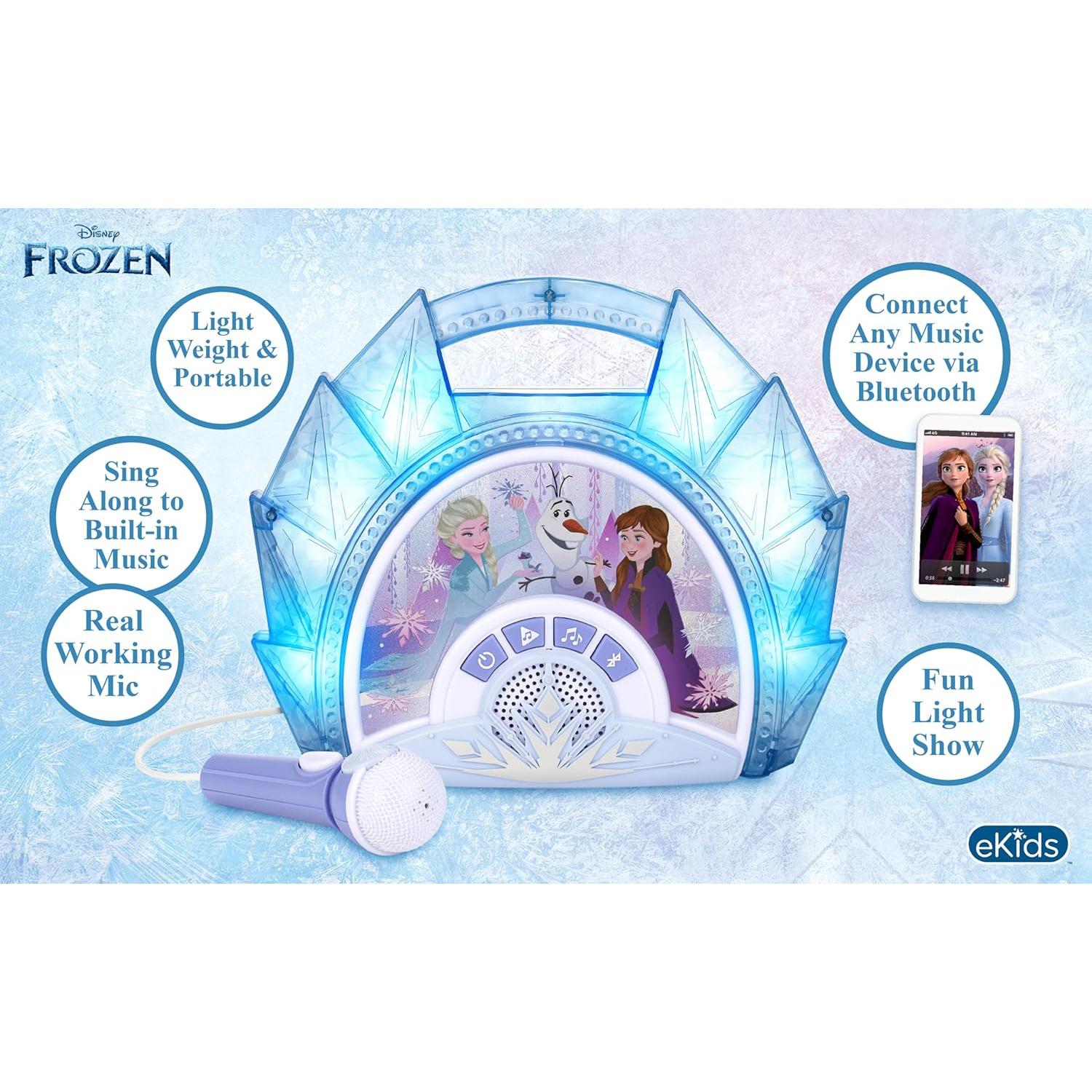 Micrófono Karaoke eKids Frozen con Altavoz Bluetooth