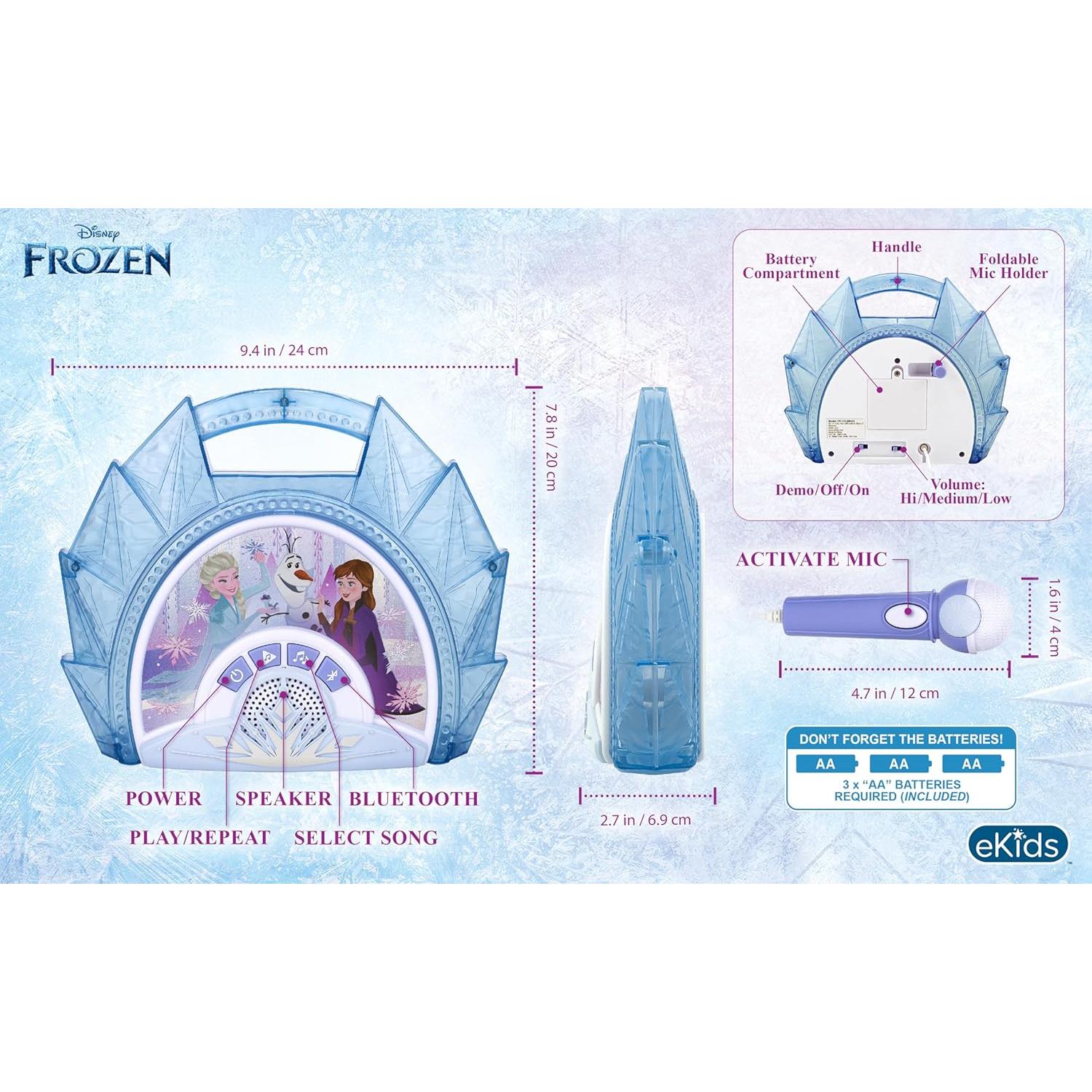 Micrófono Karaoke eKids Frozen con Altavoz Bluetooth