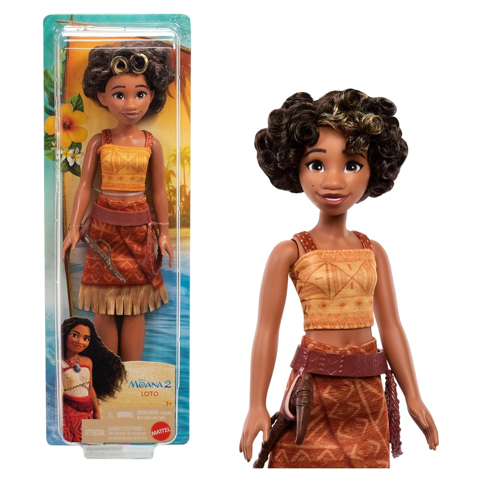 Muñeca Loto Mattel Disney Moana 2 con accesorios