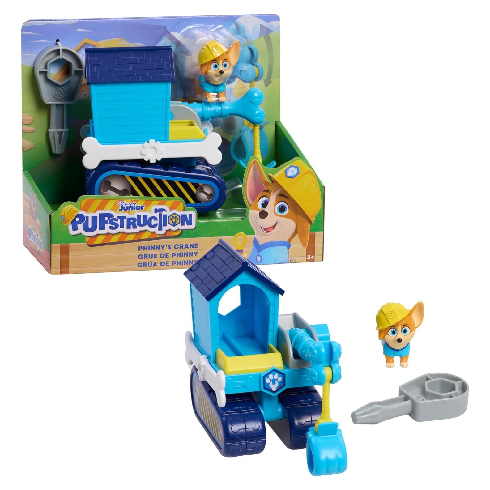 Set de Grúa Phinny Just Play con Figura y Vehículo Azul