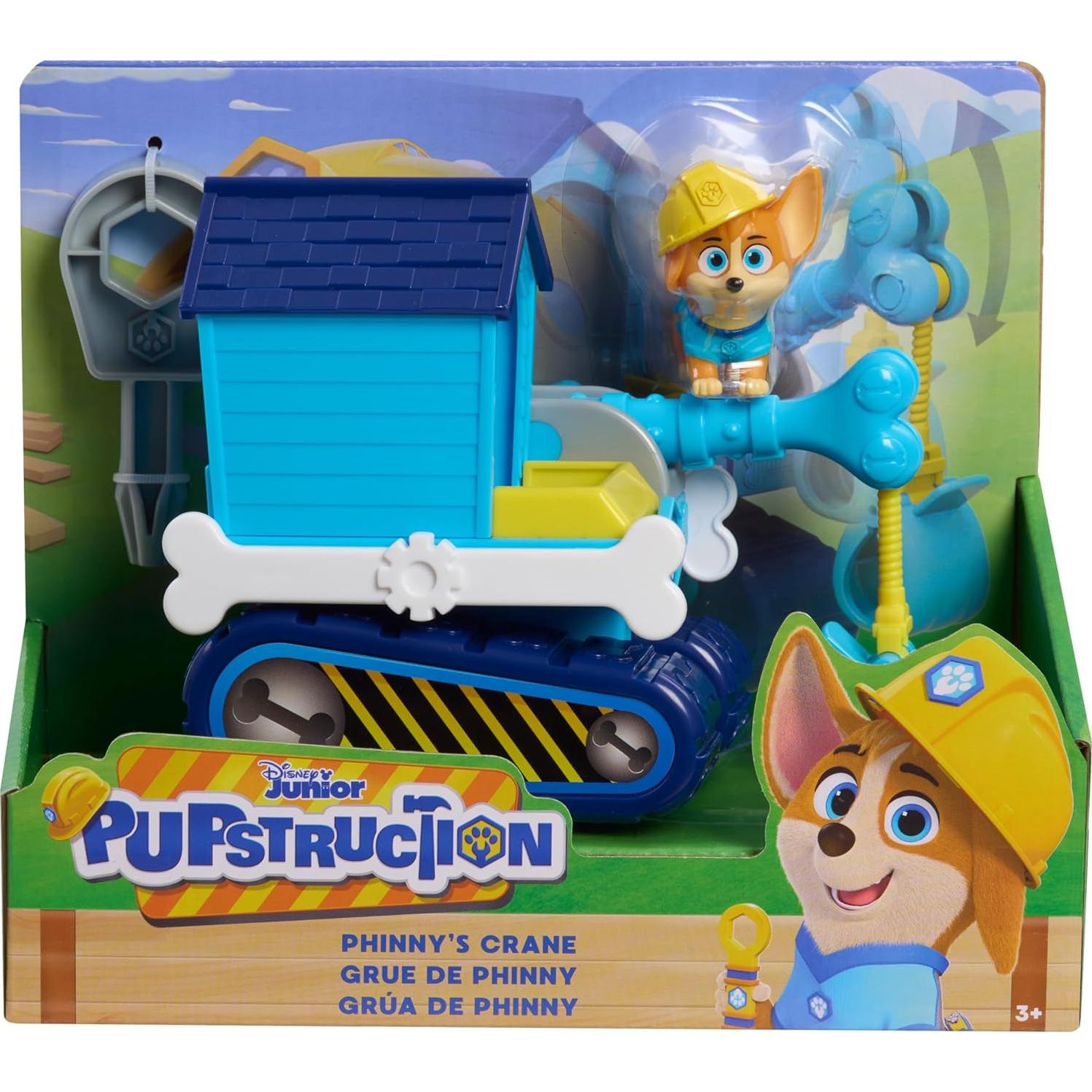 Set de Grúa Phinny Just Play con Figura y Vehículo Azul