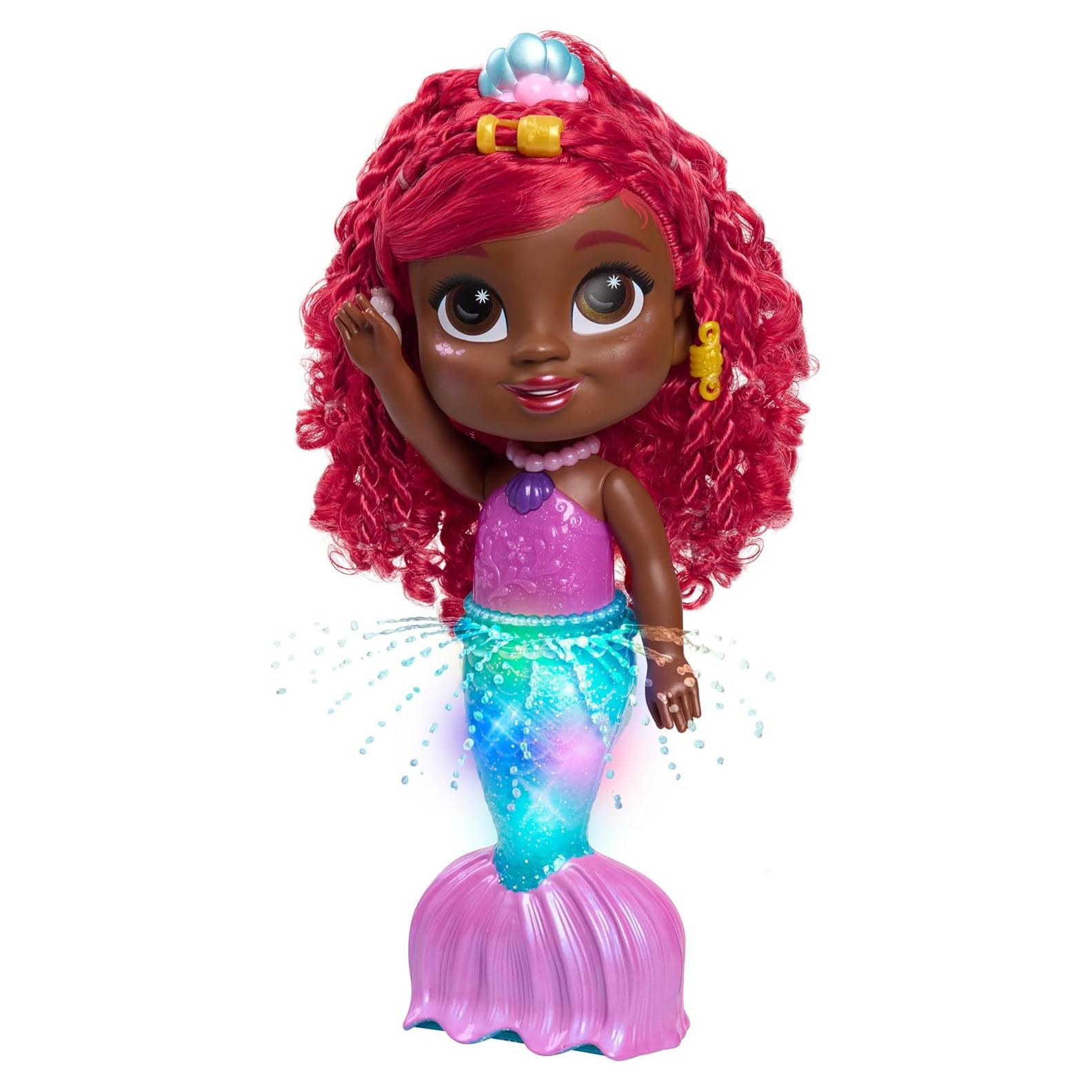 Muñeca Disney Junior Splash & Glow Ariel 29 cm con Luces