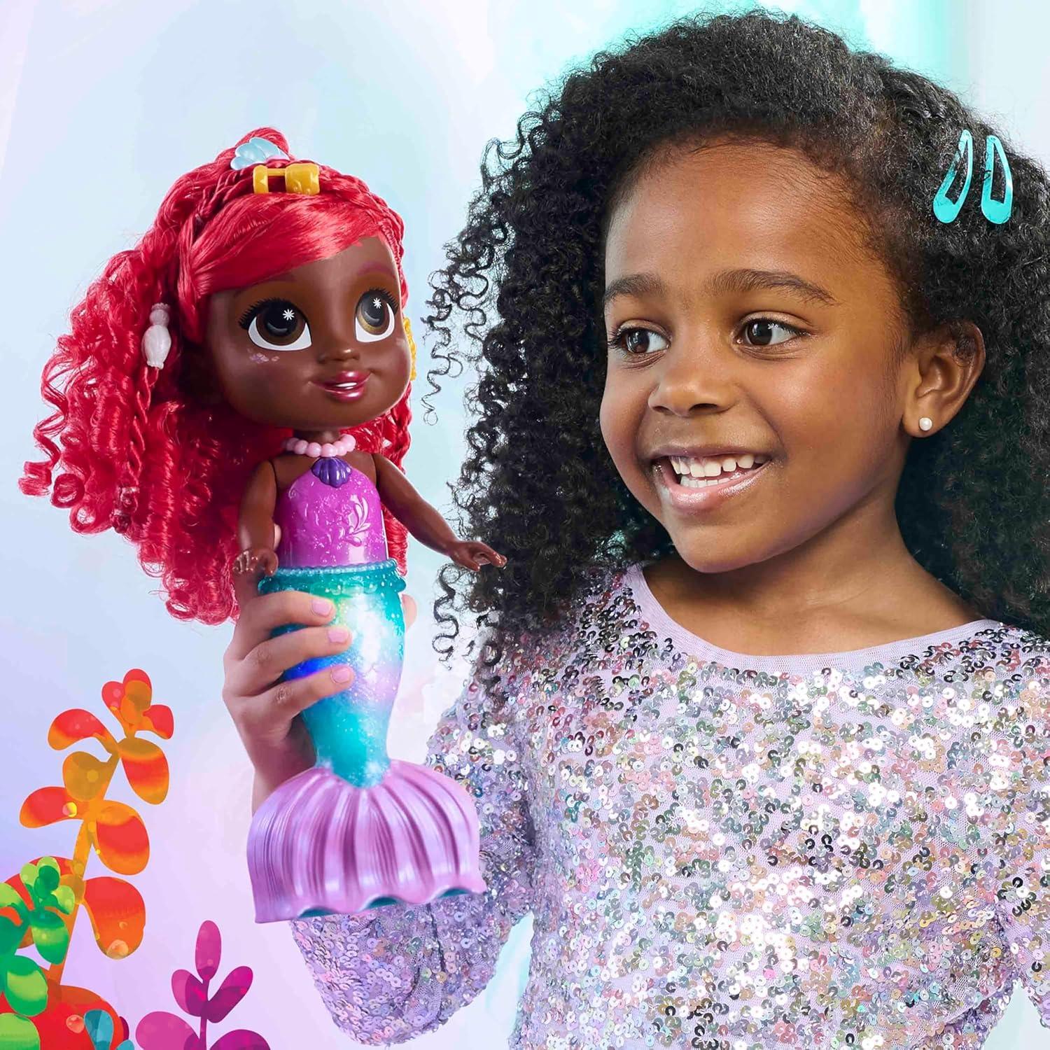 Muñeca Disney Junior Splash & Glow Ariel 29 cm con Luces