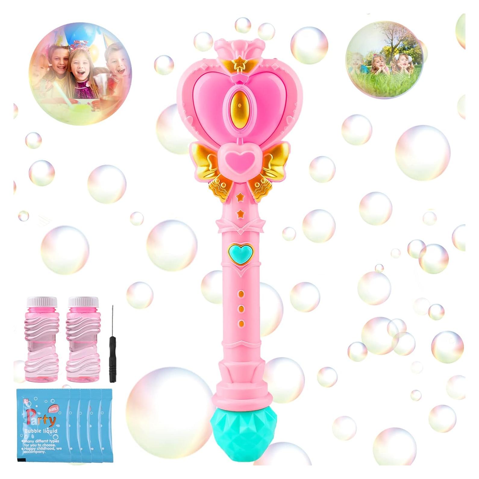 Varita de Burbujas Tlkiaa Rosa con Luz y Diseño Princesa