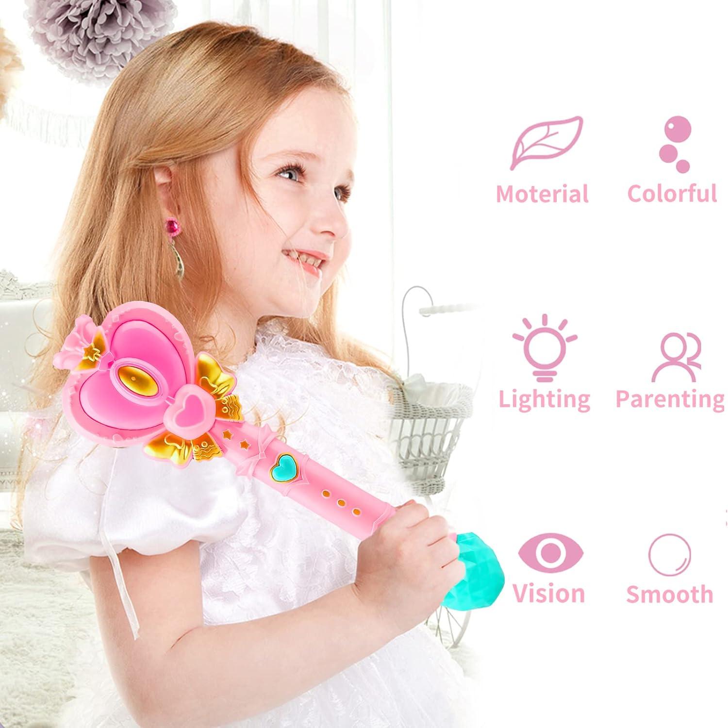 Varita de Burbujas Tlkiaa Rosa con Luz y Diseño Princesa