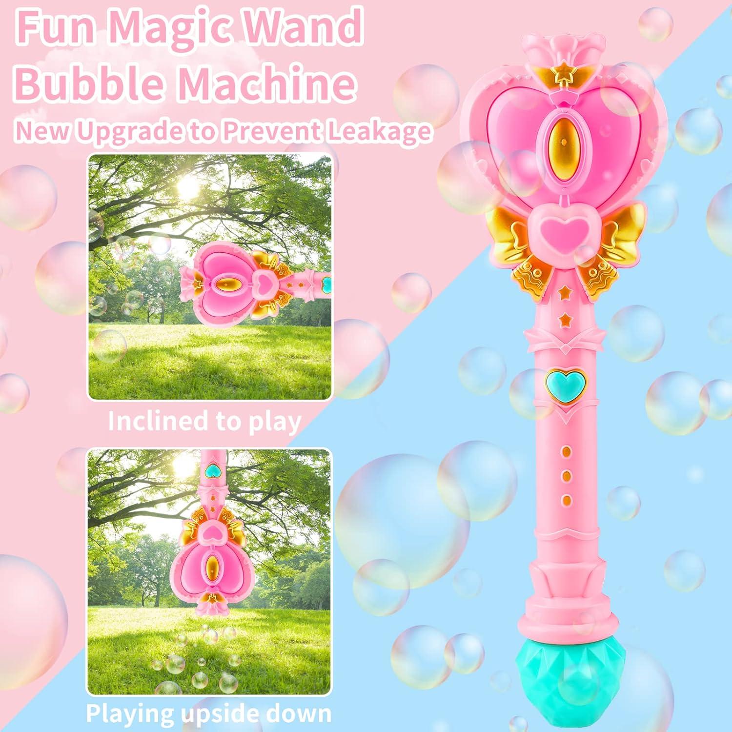 Varita de Burbujas Tlkiaa Rosa con Luz y Diseño Princesa