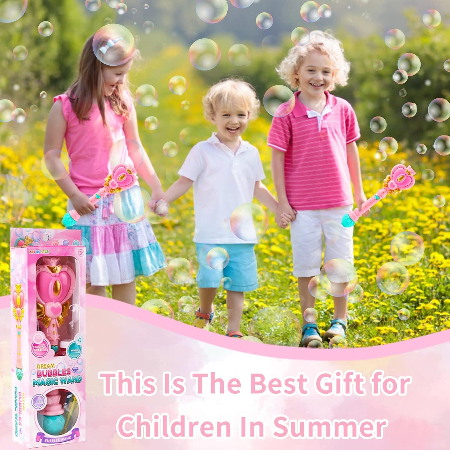 Varita de Burbujas Tlkiaa Rosa con Luz y Diseño Princesa