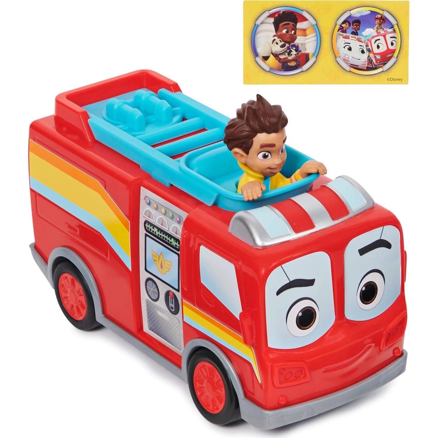 Camión de Bomberos Disney Firebuds Bo y Flash 20x10x15cm