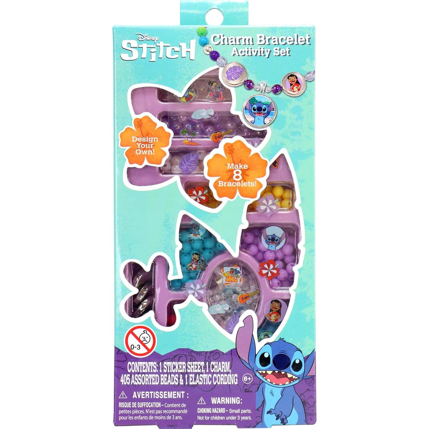 Kit de Pulseras Disney Stitch 408 Piezas Tara Toys