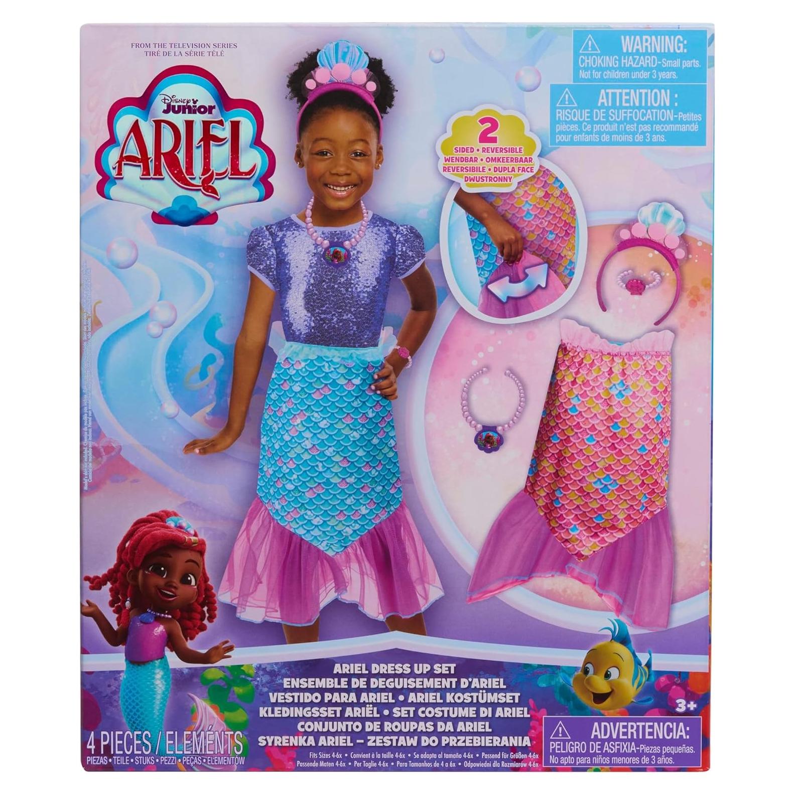 Disfraz 2 en 1 Disney Junior Ariel para Niñas 4-6X