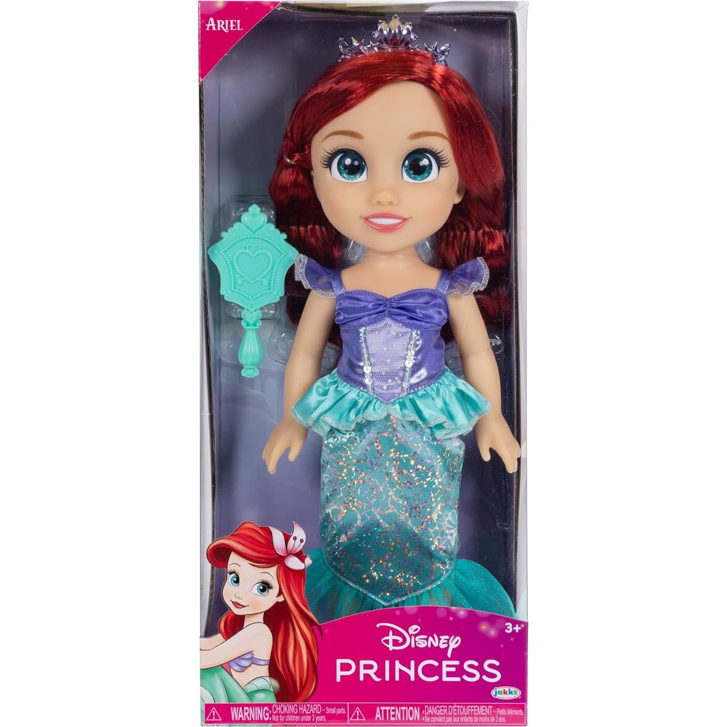 My Friend Ariel Doll 14 inch Tall Includes Removable Outfit, Tiara, Shoes & Brush