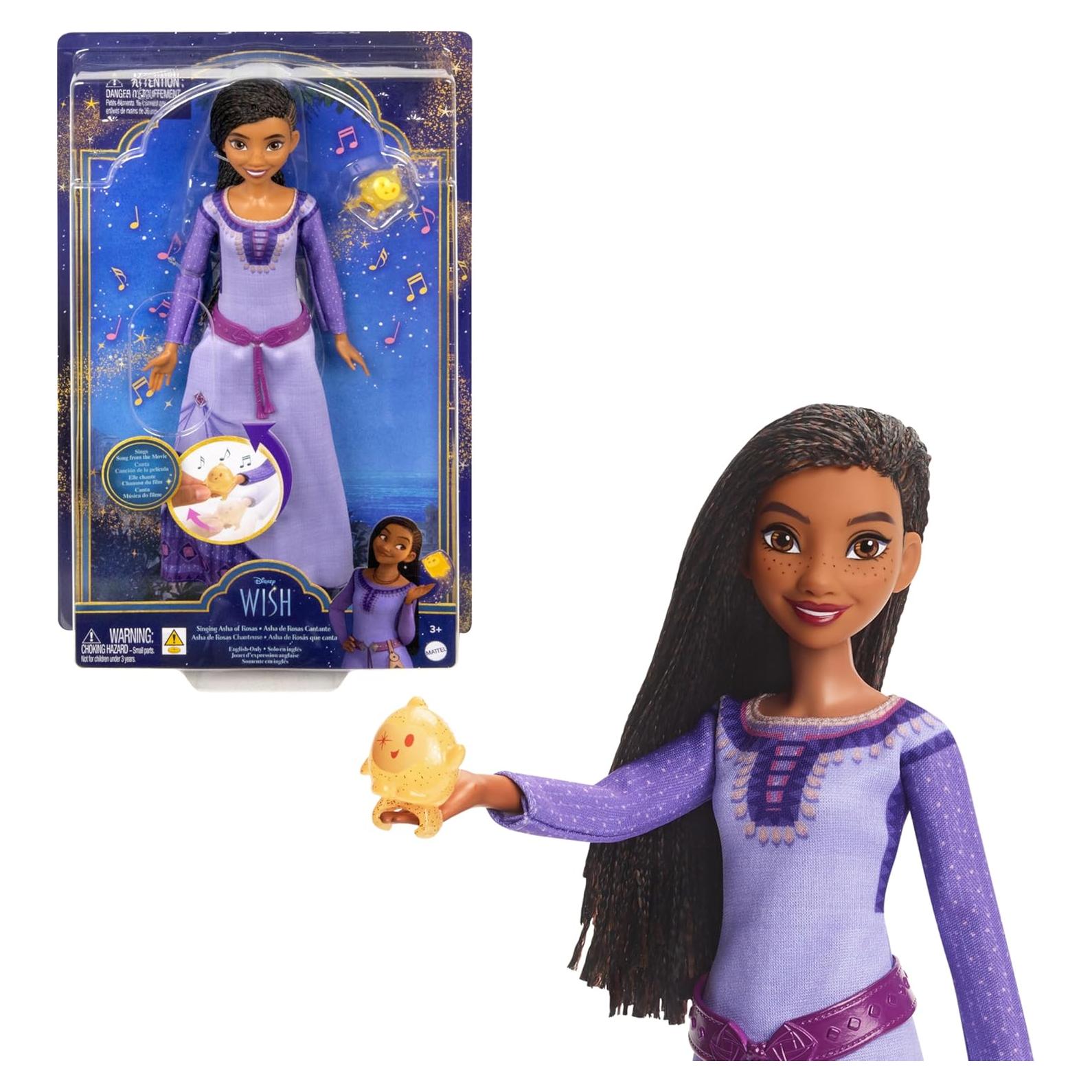 Muñeca Asha de Rosas cantando Mattel Disney Wish 32 cm