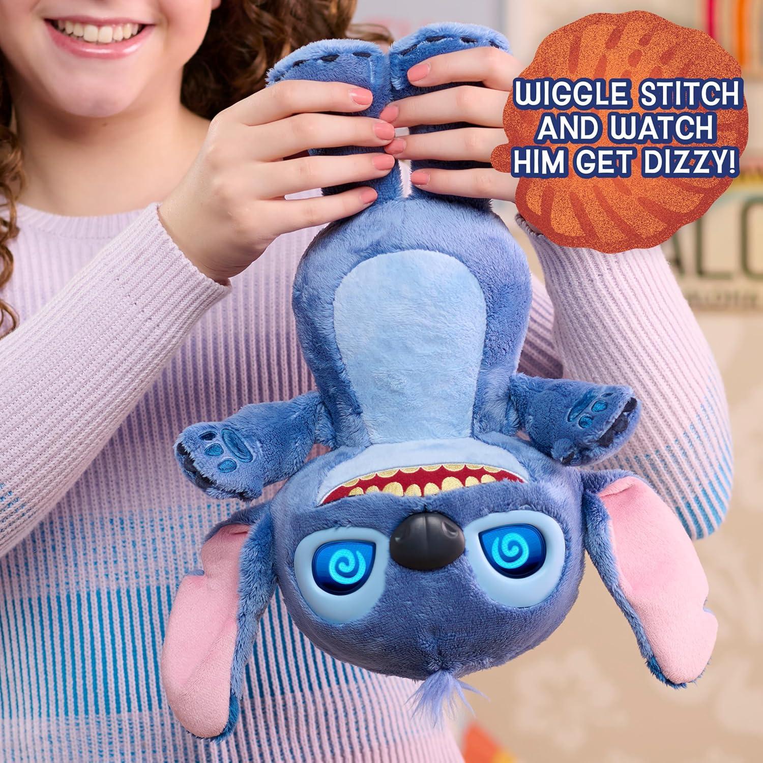 Peluche Interactivo Disney Stitch Just Play 35.5 cm LCD