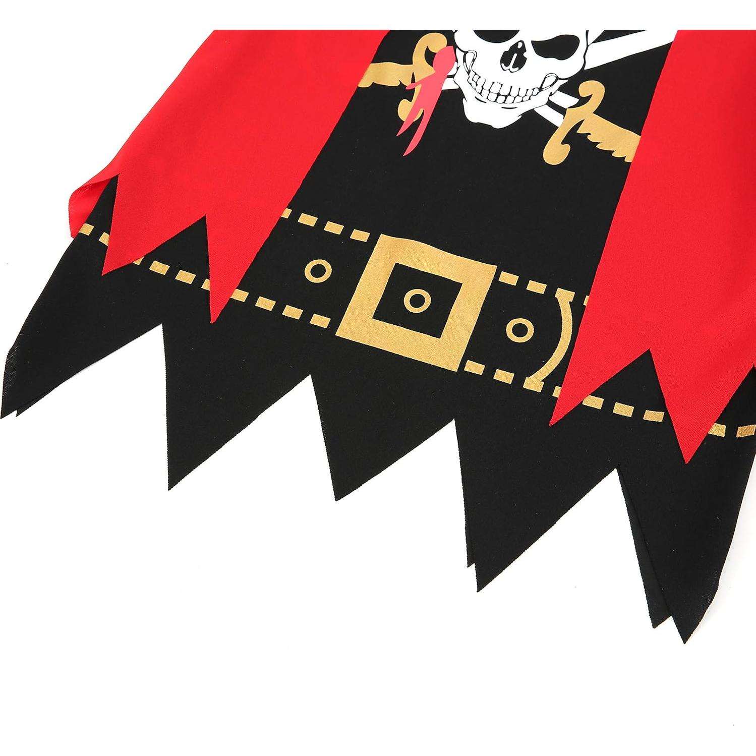 Kids Pirate Costume,Pirate Role Play Dress Up Set