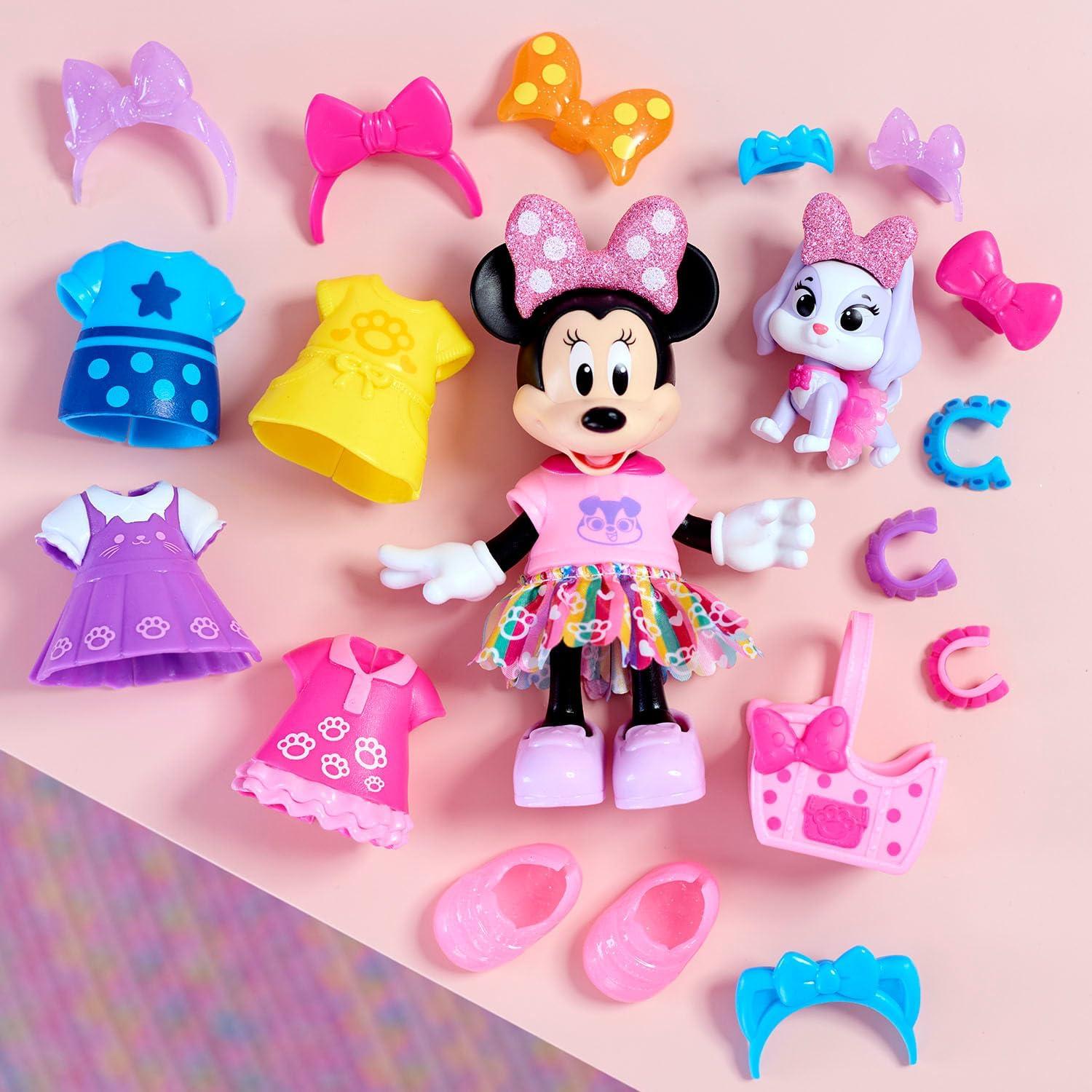 Conjunto de Muñeca Minnie Mouse Just Play 23 Piezas 15.24 cm