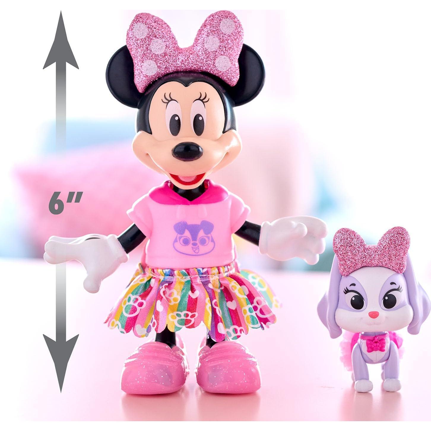 Conjunto de Muñeca Minnie Mouse Just Play 23 Piezas 15.24 cm