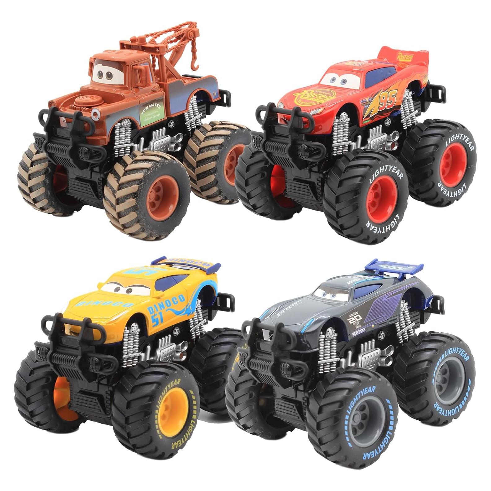Coches de Juguete Cars RULBAMN 4 Pcs Die-cast 8,89 cm
